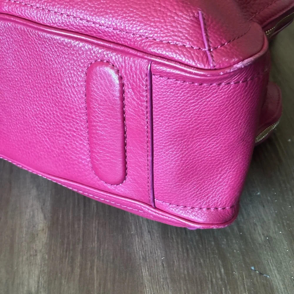 Cole Haan Leather Tote in Hot Pink - Picture 14 of 16